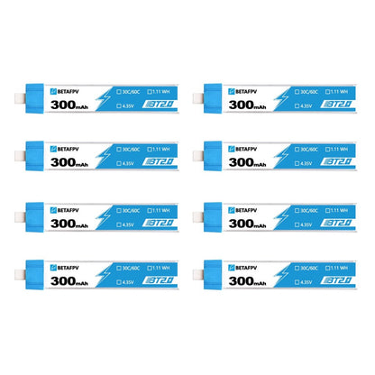 BT2.0 300mAh 1S Battery 8pcs