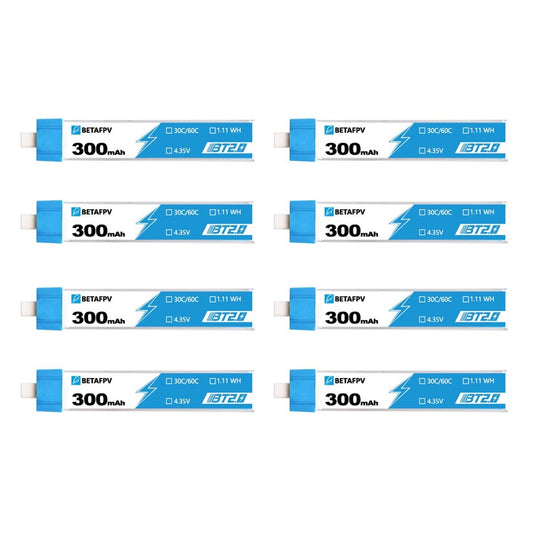BT2.0 300mAh 1S Battery 8pcs