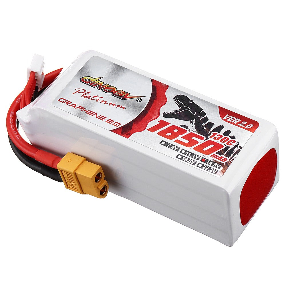 DINOGY PLATINUM GRAPHENE 2.0 4S 1850MAH 130C LIPO
