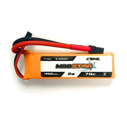 CNHL MINISTAR 450MAH 7.4V 2S 70C LIPO BATTERY