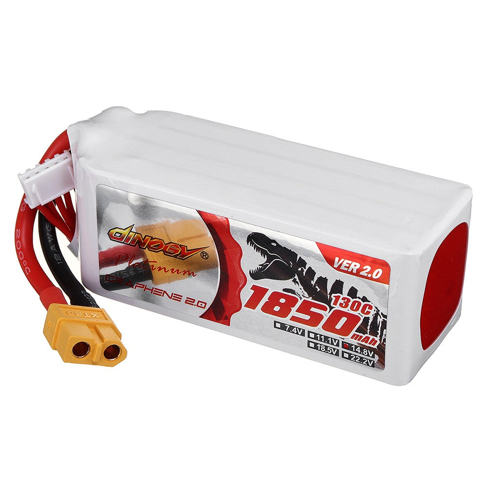 DINOGY PLATINUM GRAPHENE 2.0 4S 1850MAH 130C LIPO