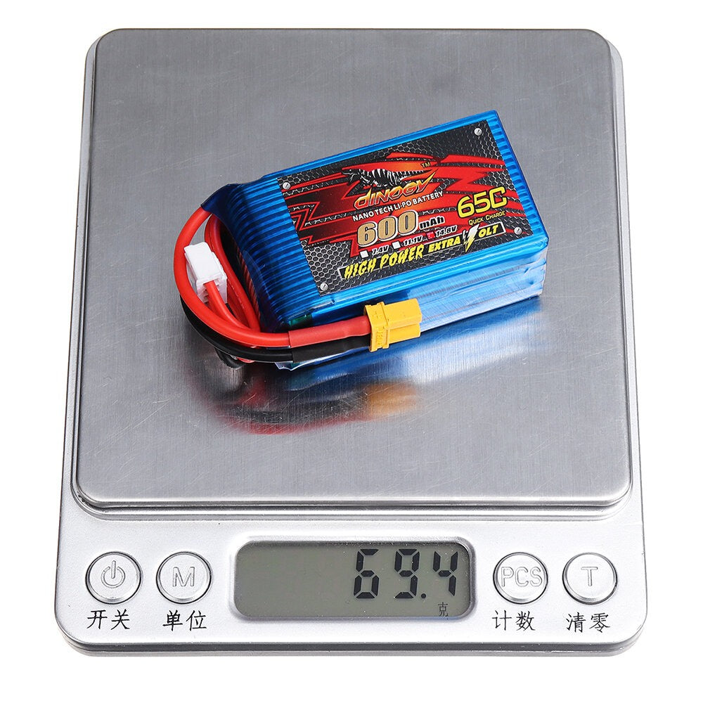 DINOGY 14.8V 600mAh 65C 4S Lipo Battery XT30 Plug