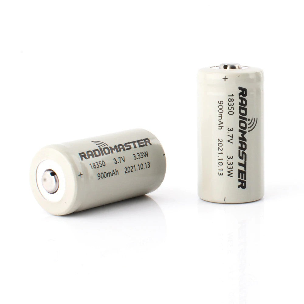 900mah 3.7v Li-ion 18350 Cells for Zorro Radio Controller (2pcs)