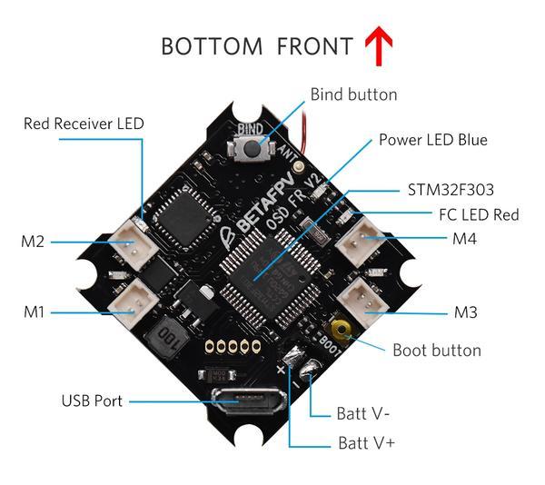 F3 Brushed Flight Controller (Frsky Rx + OSD V2)