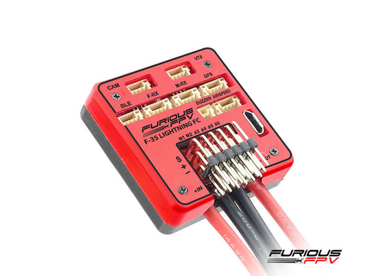 FuriousFPV F-35 Lightning Flight controller + OSD + Current Sensor (Horizontal)