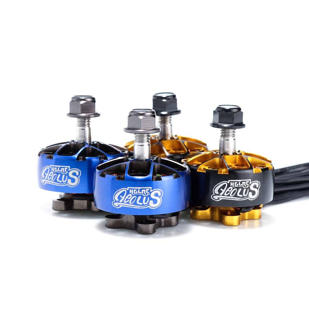 HGLRC AEOLUS 2207.5 Brushless Motor 1900KV Gold & Black