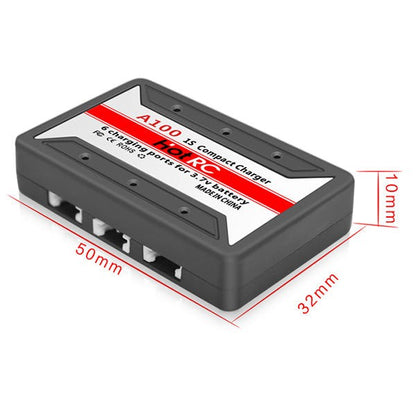 HotRc A100 6 in 1 3.7V USB Lipo Battery Charger