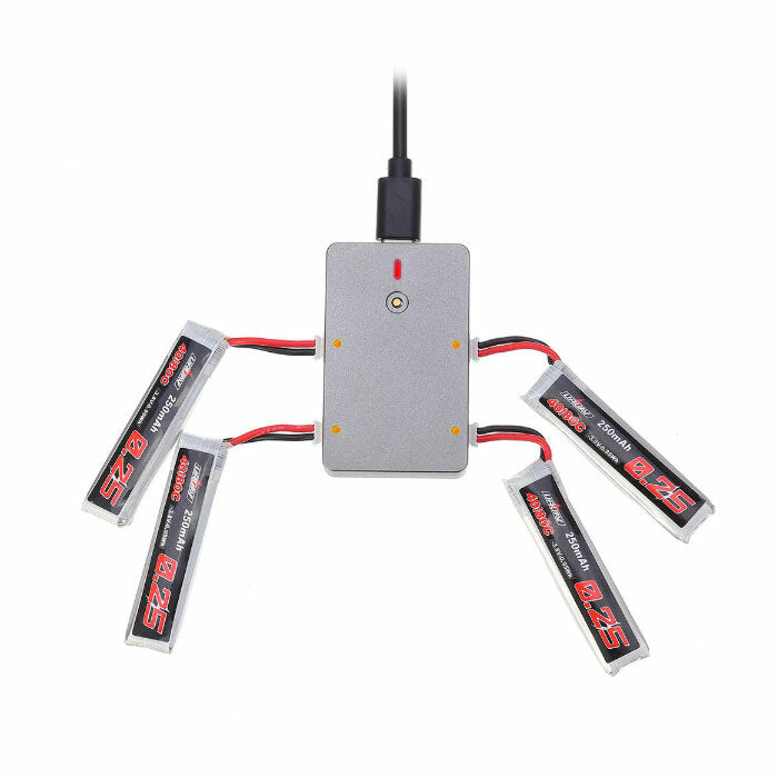 iSDT UC4 18W 4 x 1.5A 1S Smart Battery Charger PH2.0 Output USB C