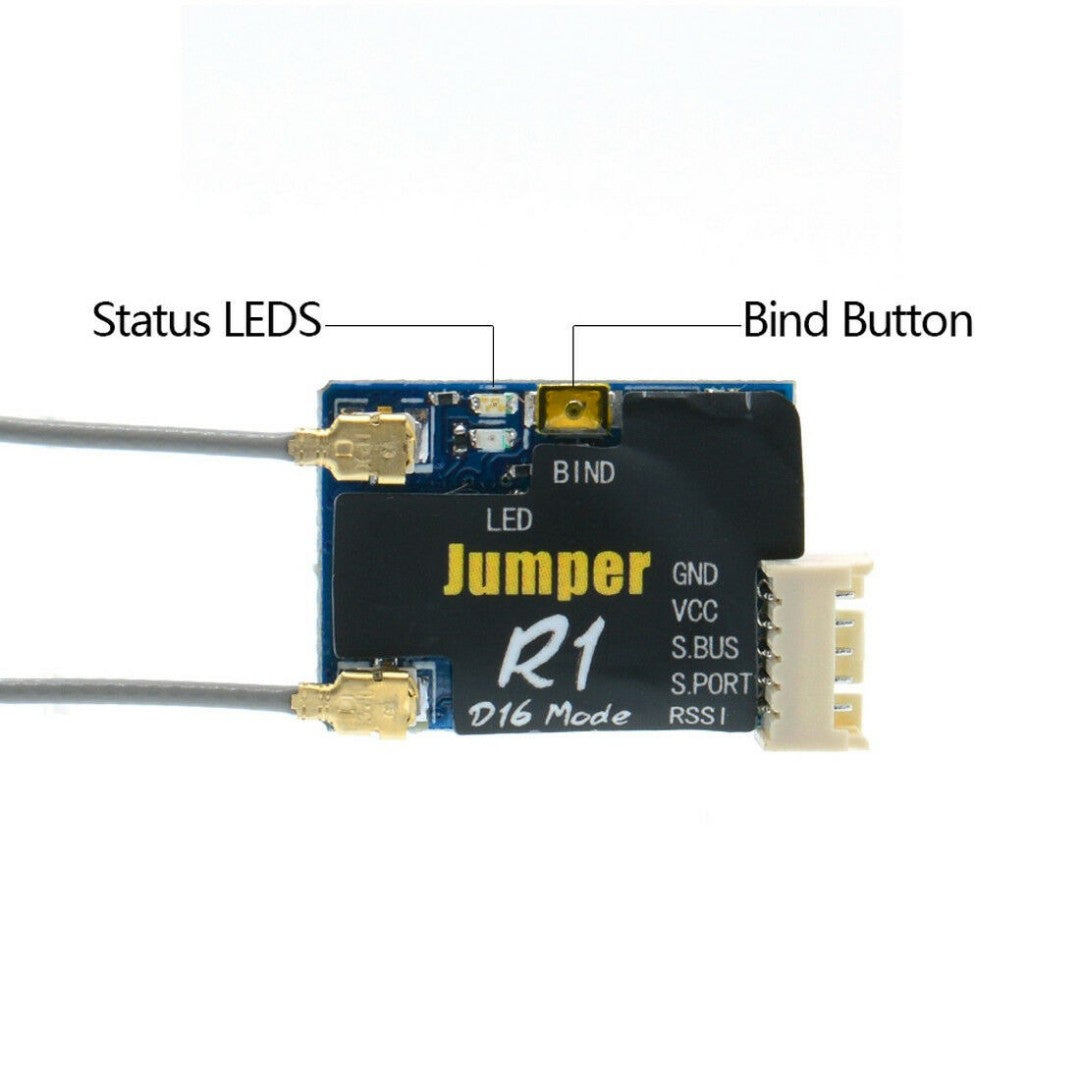 Jumper R1 - D16 Frsky Compatible Micro Receiver with S.Port and S.bus