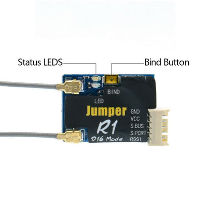Jumper R1 - D16 Frsky Compatible Micro Receiver with S.Port and S.bus