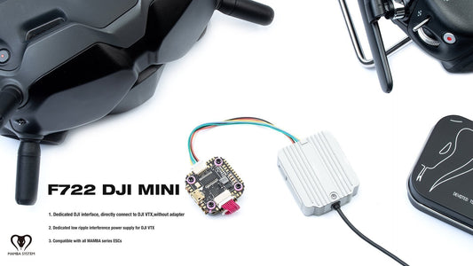 MAMBA F722 MINI MK2 MINI DJI F35 3-6S FLIGHT CONTROLLER STACK