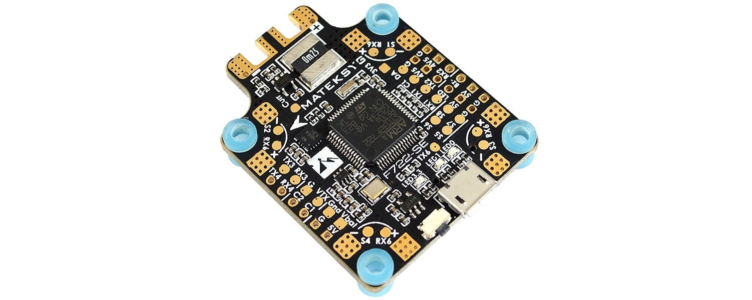 Matek F722-SE 30x30 F7 Flight Controller - BEC 5V, VTX power switcher, Dual Camera Image Switcher