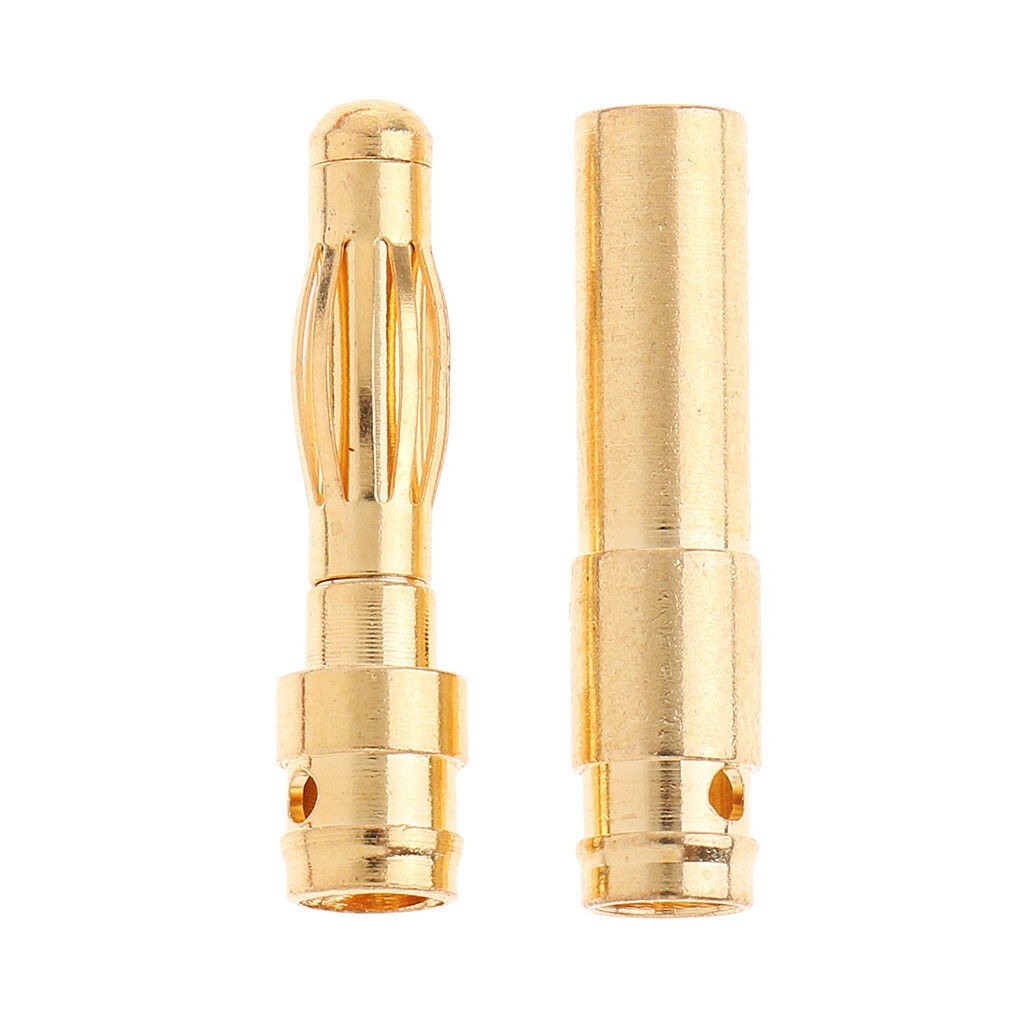 5Pairs HXT 4mm Banana Connector Bullet Plug for RC Car Heli EC2 Lipo Battery
