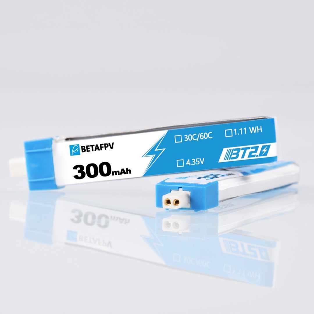 BT2.0 300mAh 1S Battery 8pcs