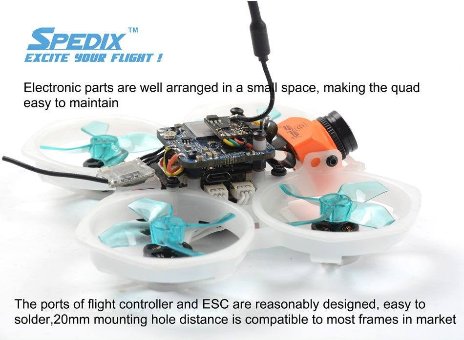 Spedix Rex HD 80mm Micro Brushless FPV Racing Drone BNF