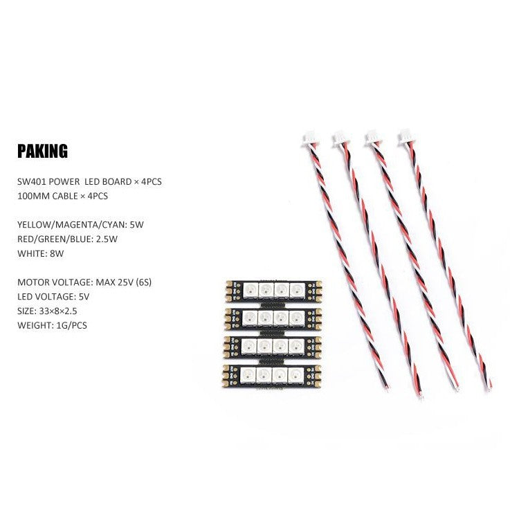 Diatone Mamba Flashbang SW401 Motor LED Board (4 Pcs)