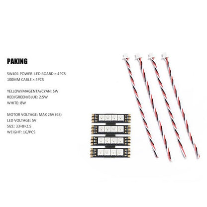 Diatone Mamba Flashbang SW401 Motor LED Board (4 Pcs)