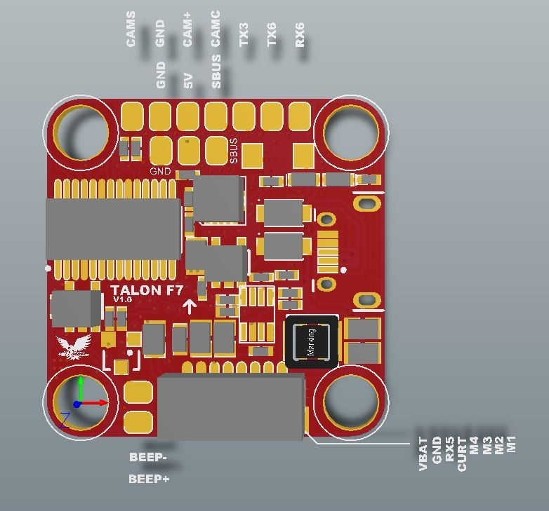Talon F7 BB 20X20 Flight Controller – Buzz Fpv