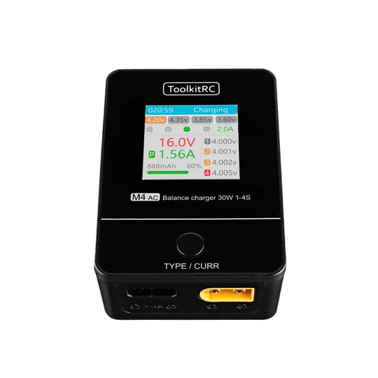 ToolKitRC M4AC 30W 2.5A Compact AC Balance Charger - XT30