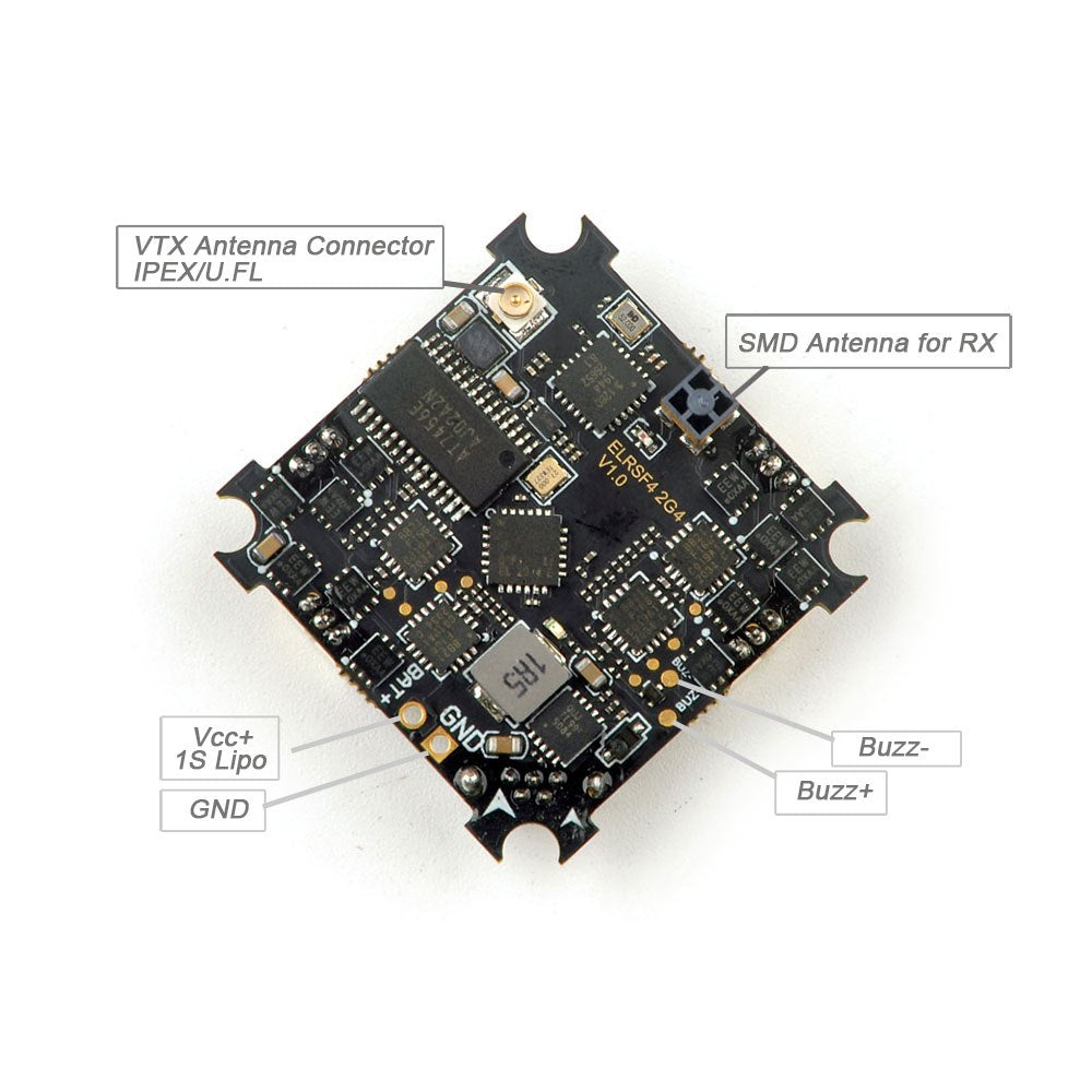 Happymodel ELRS F4 2G4 AIO 5in1 Flight controller built-in SPI 2.4GHz ELRS RX