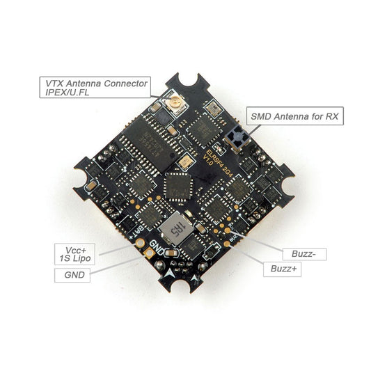 Happymodel ELRS F4 2G4 AIO 5in1 Flight controller built-in SPI 2.4GHz ELRS RX