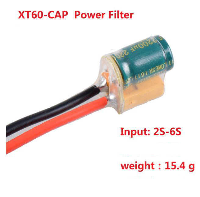 XT60 &#8211; CAP Power Filter Pigtail 14awg 1000uf