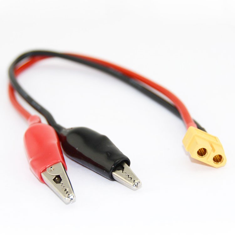 XT60 to Alligator clip power supply cable